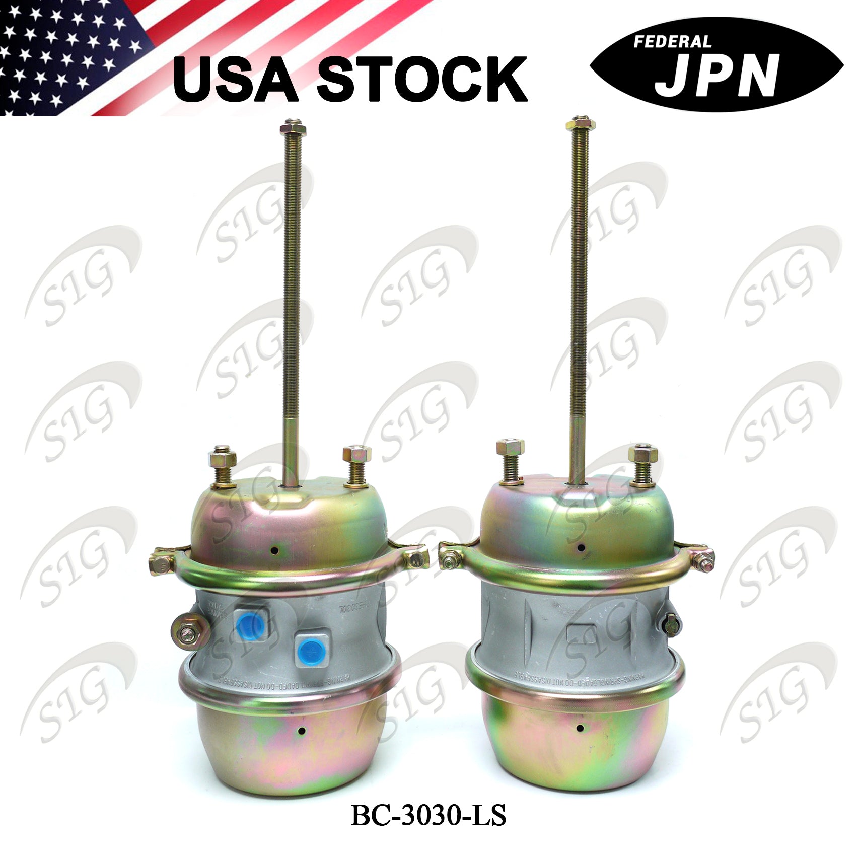 BC-3030LS - Air Brake Chambers 30/30 Long Stroke Sealed (Ref# 3030 Long Stroke) 2PC