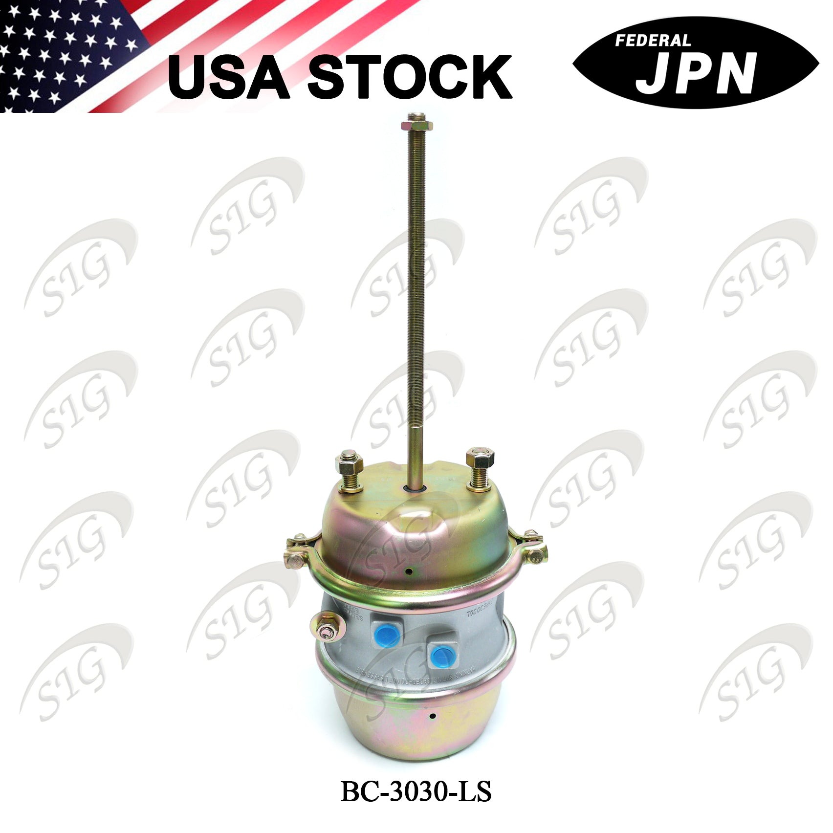 BC-3030LS - Air Brake Chamber 30/30 Long Stroke Sealed (Ref# 3030 Long Stroke) 1PC