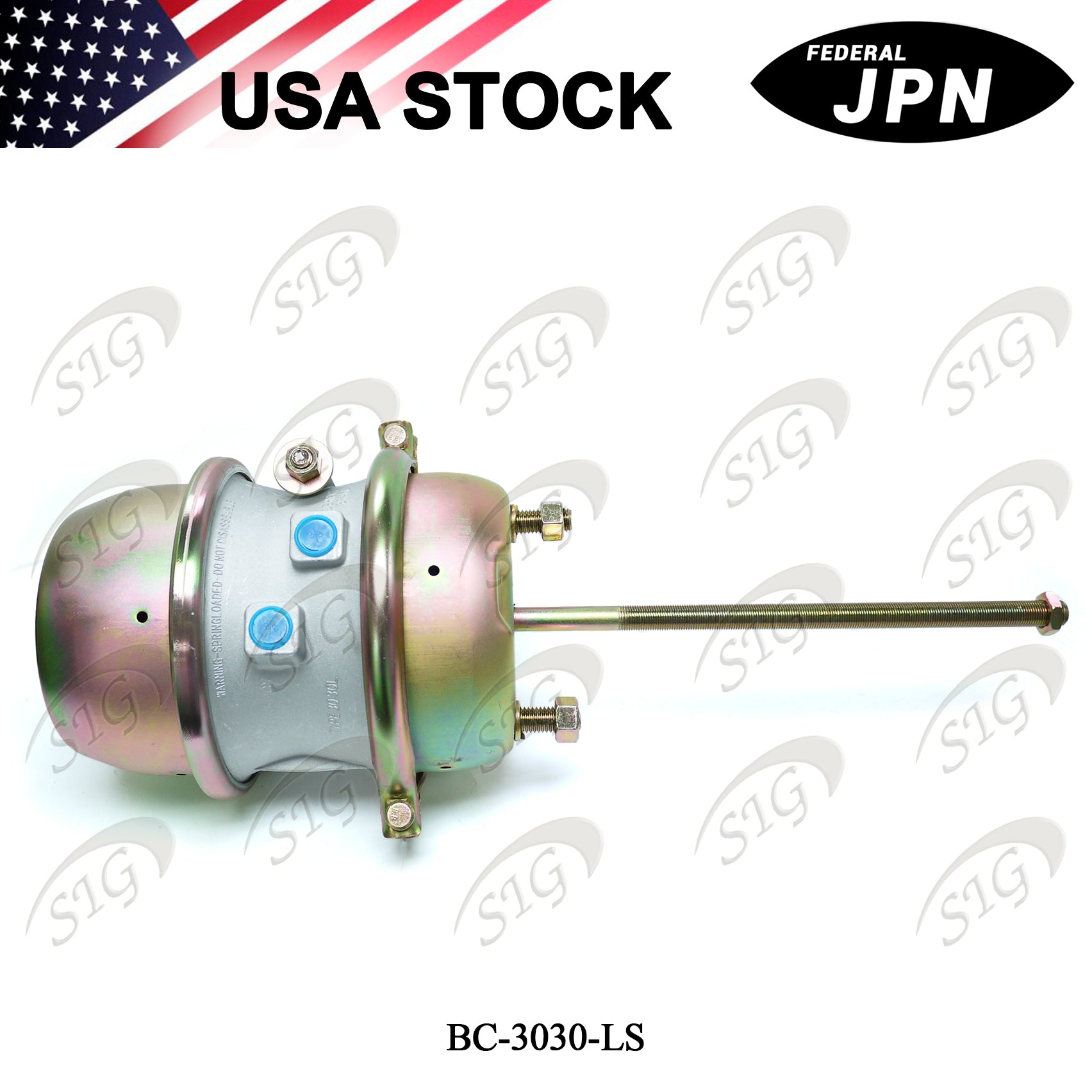 BC-3030LS - Air Brake Chamber 30/30 Long Stroke Sealed (Ref# 3030 Long Stroke) 1PC