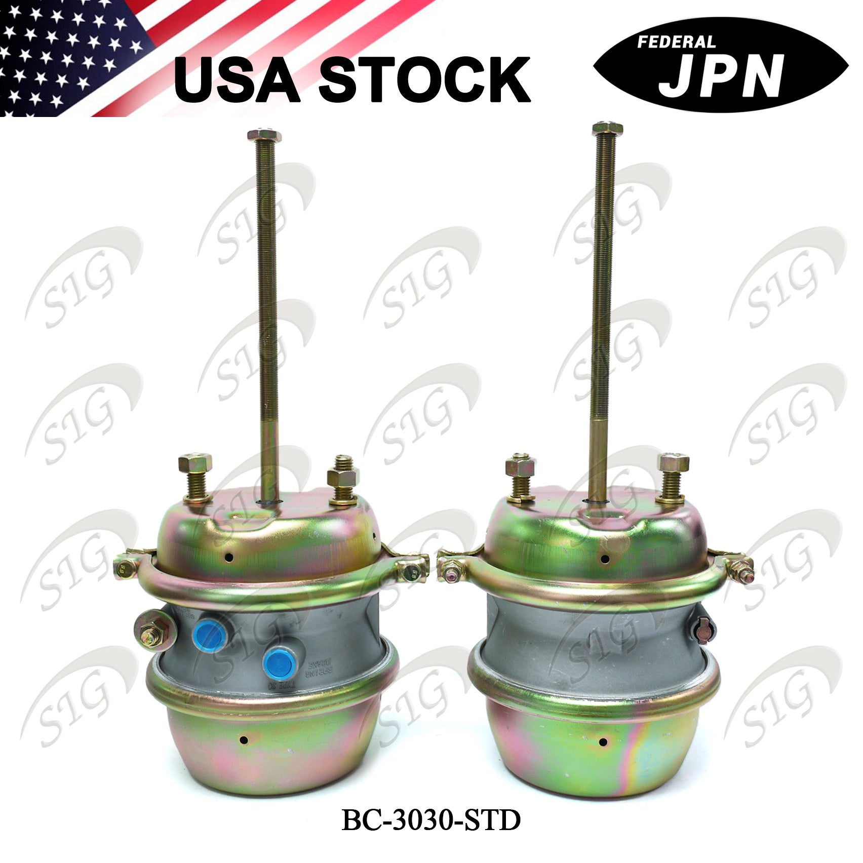 BC-3030STD - Air Brake Chambers 30/30 Standard Stroke Sealed (Ref# 3030 Standard Chamber) 2PC