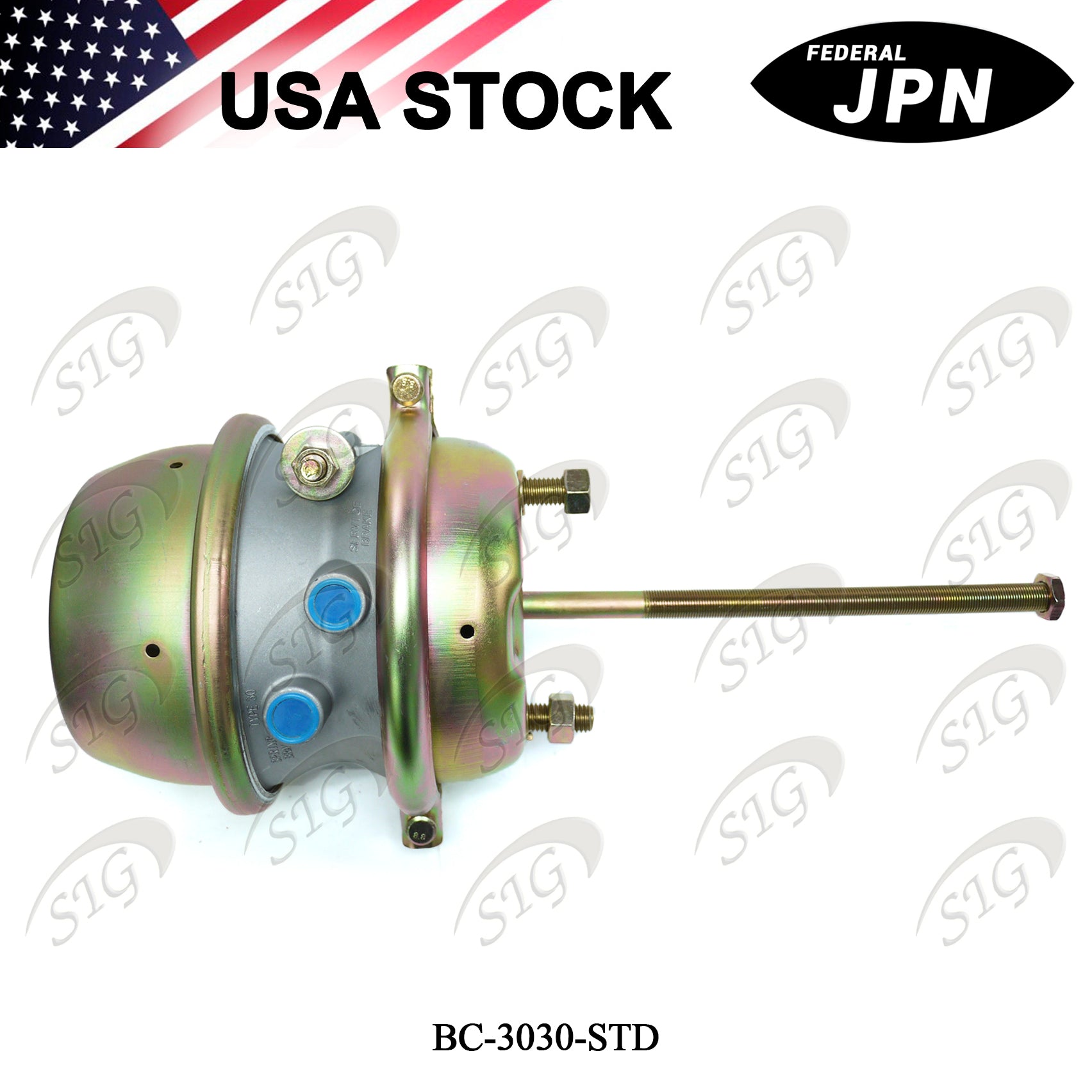 BC-3030STD - Air Brake Chamber 30/30 Standard Stroke Sealed (Ref# 3030 Standard Chamber) 1PC