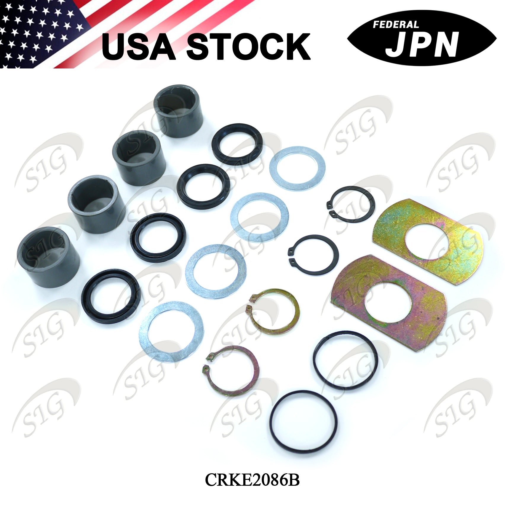 CRKE2086B - Camshaft Repair Kit for 16-1/2" (16.50”) P Brake Type (Ref# E2086B, KIT9078)