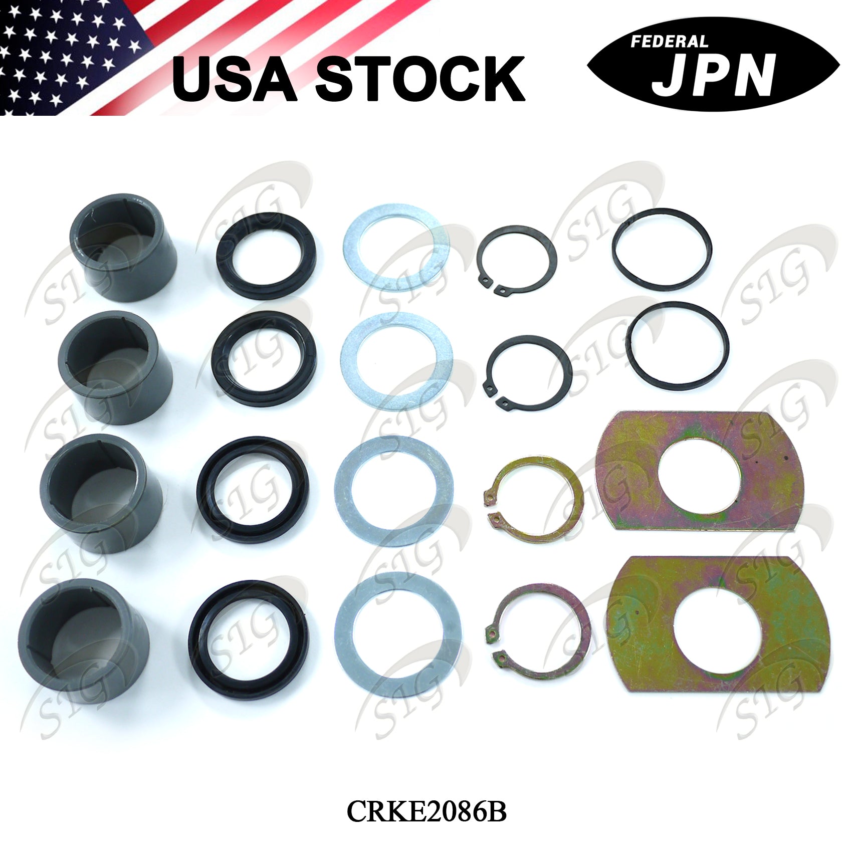 CRKE2086B - Camshaft Repair Kit for 16-1/2" (16.50”) P Brake Type (Ref# E2086B, KIT9078)