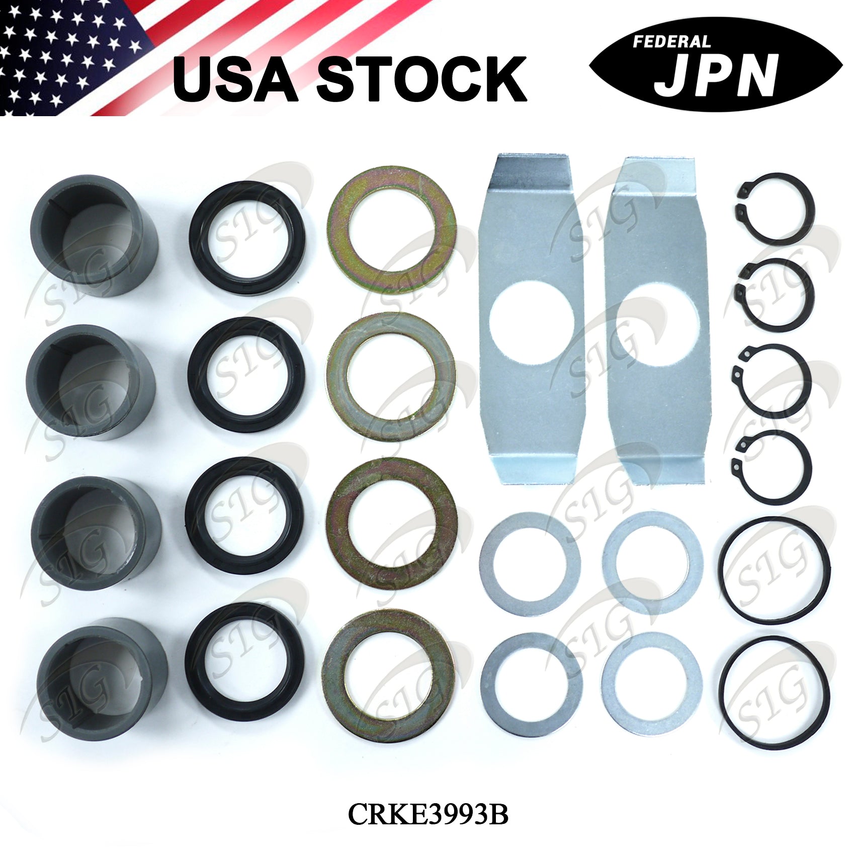 CRKE3993B - Camshaft Repair Kit for 15” & 16-1/2” (16.50”) Meritor Q & Q+ Brakes Ref# E3993B