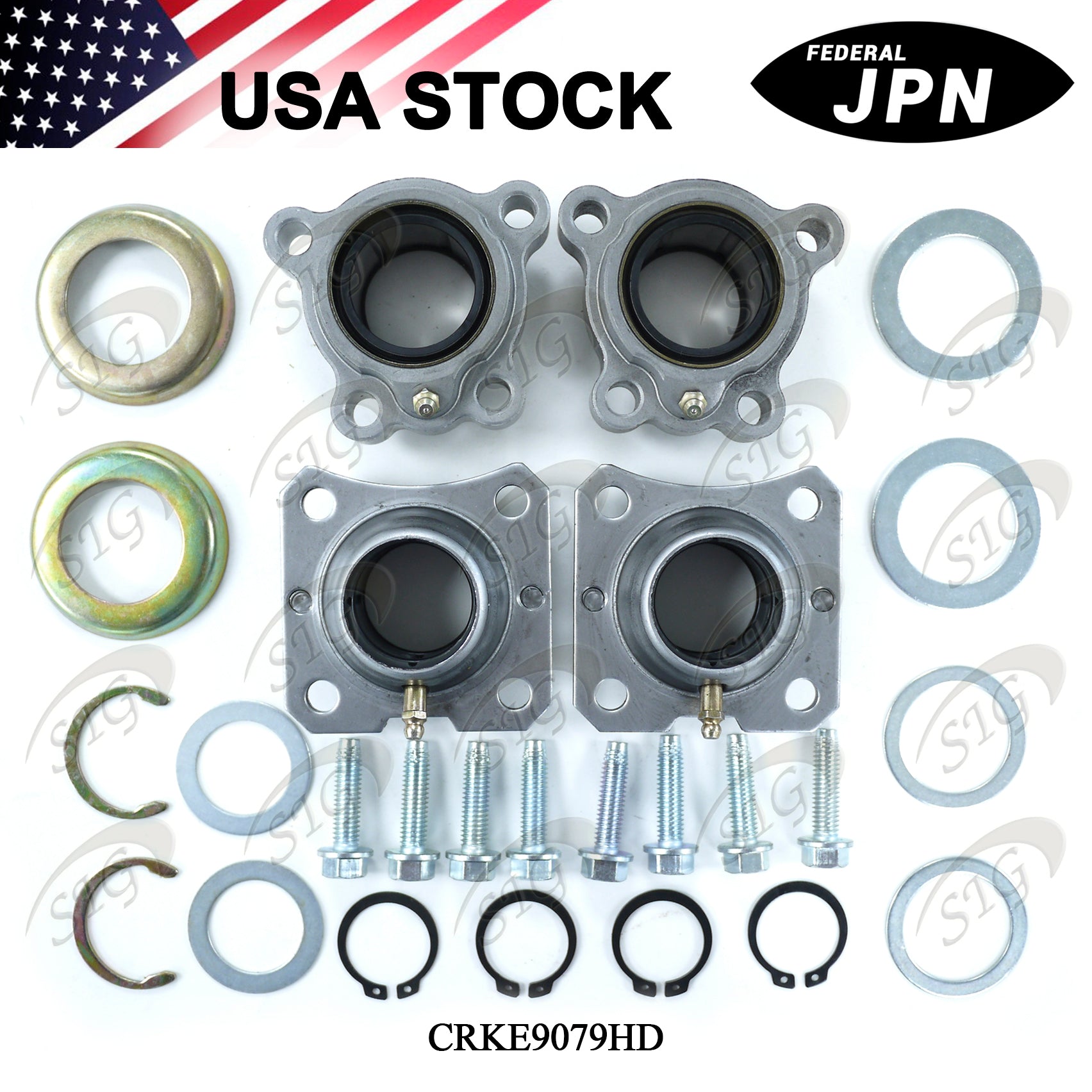 CRKE9079HD - Camshaft Repair Kit for 16.50" Meritor Q & Q+ Brakes Ref# E9079 E9079HD KIT8078A