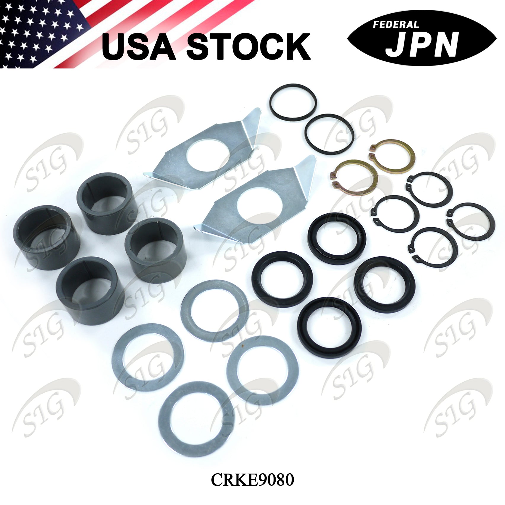 CRKE9080 - Camshaft Repair Kit for Rockwell 16-1/2”, P & Q Drive Axle Brakes (Ref# E9080)