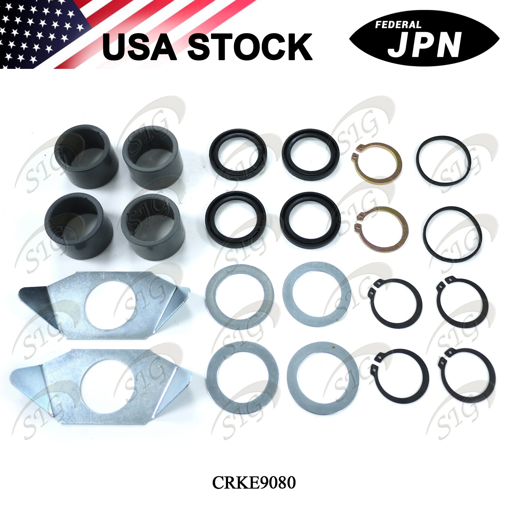 CRKE9080 - Camshaft Repair Kit for Rockwell 16-1/2”, P & Q Drive Axle Brakes (Ref# E9080)