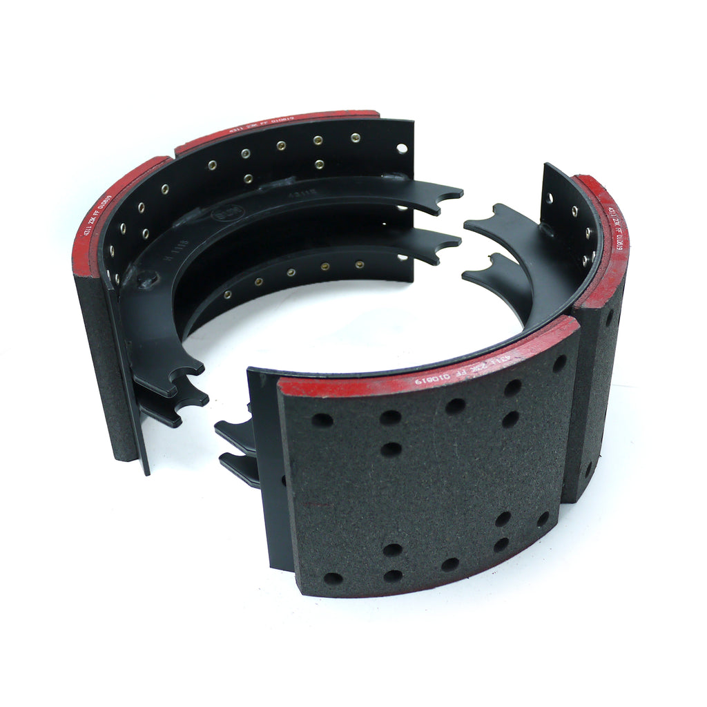 LBS4311E - Lined Drum Brake Shoes - 16.50" X 7.00" 4311E (Cross ref# XS5204311E) 2PC