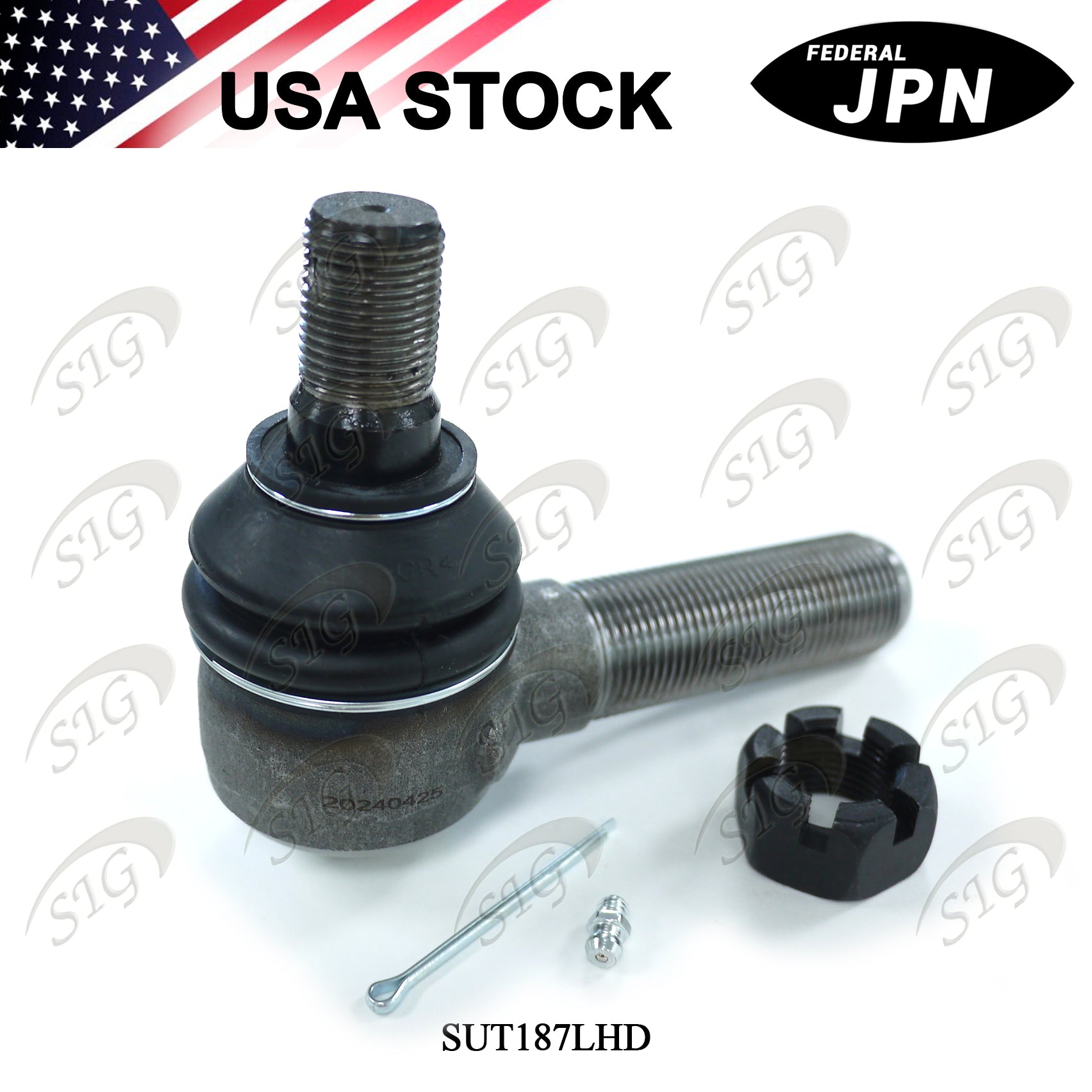 SUT187LHD -  Heavy Duty Front Left (Driver Side) Tie Rod End (Cross Ref# ES187L, E4610)
