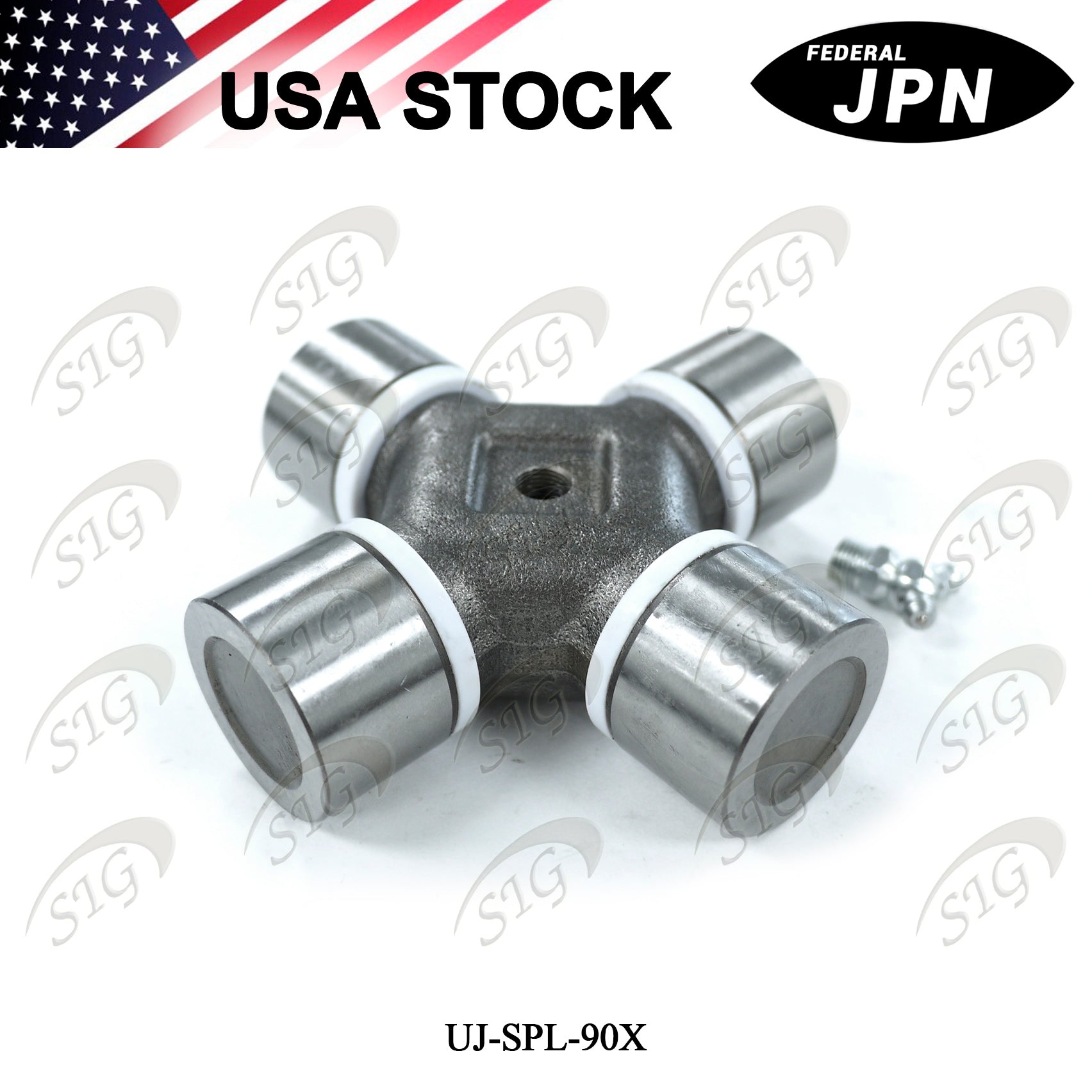 UJ-SPL90X -  Universal Joint for Spicer SPL90 Series OSR Style 1.625" x 4.957" (Cross Ref# SPL90X)