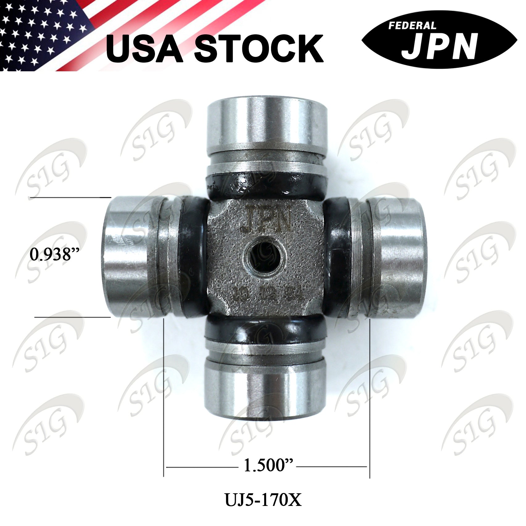 UJ5-170X -  Universal Joint for Spicer 1000 Series ISR 0.938" x 1.50" (Cross Ref# 5-170X)