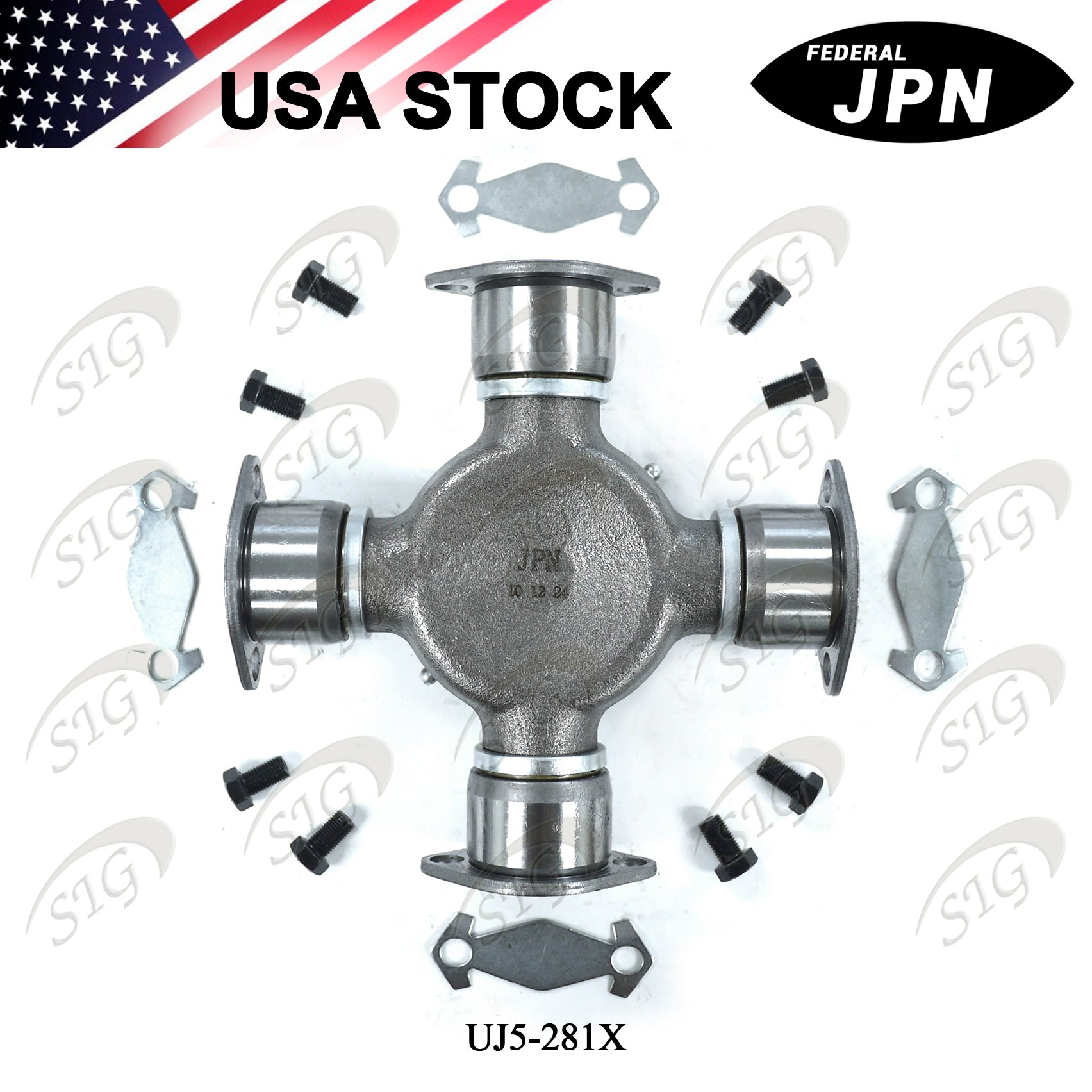 UJ5-281X -  Universal Joint for Spicer 1810 Series Full Round 1.938" x 7.547" (Cross Ref# 5-281X)