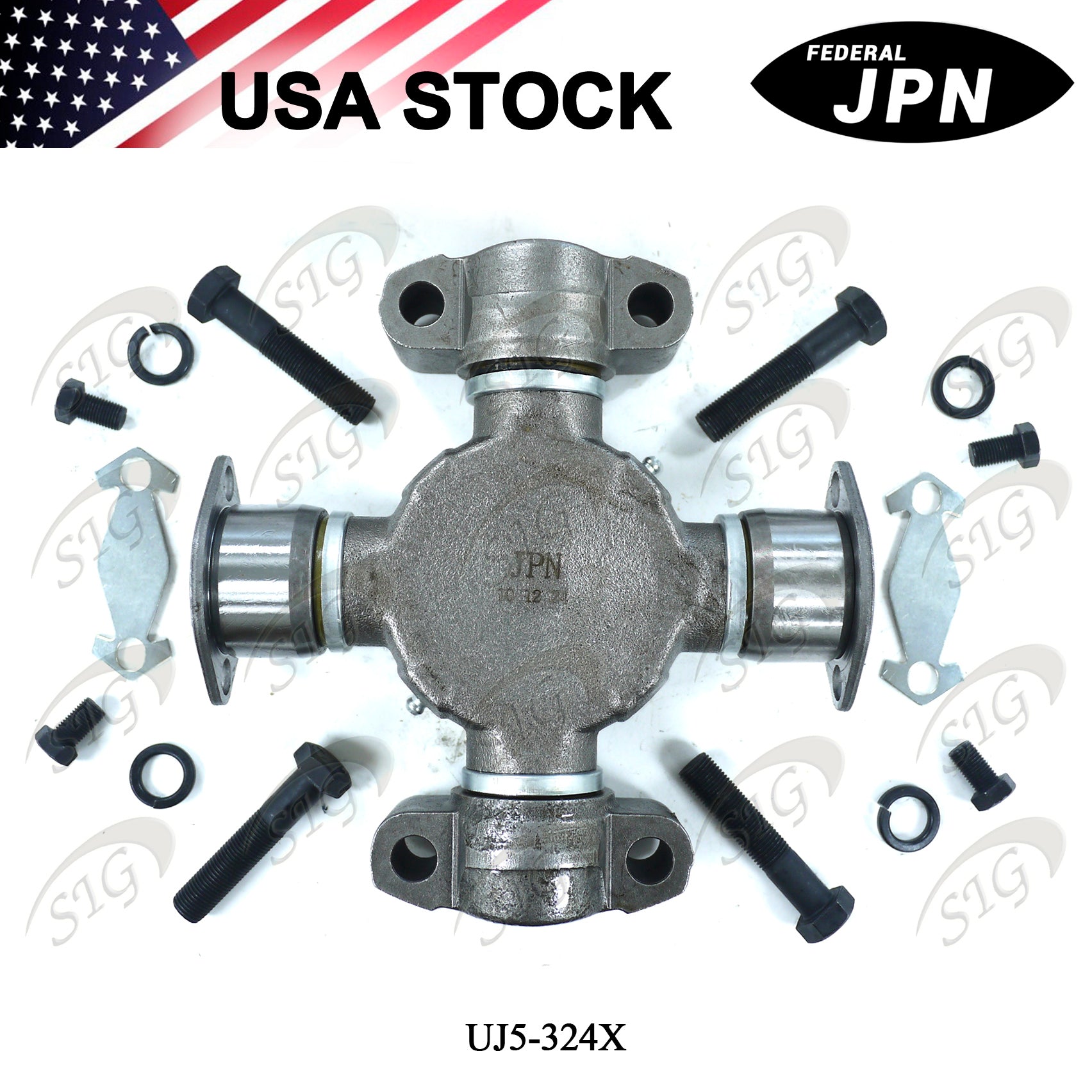 UJ5-324X -  Universal Joint for Spicer 1810 Series 9C Wing Bearing (Cross Ref# 5-324X)