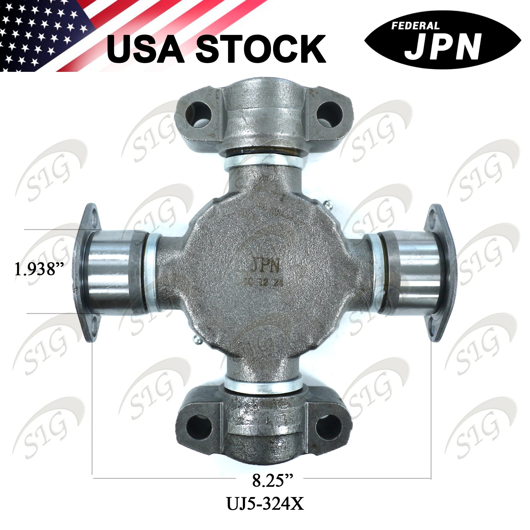 UJ5-324X -  Universal Joint for Spicer 1810 Series 9C Wing Bearing (Cross Ref# 5-324X)