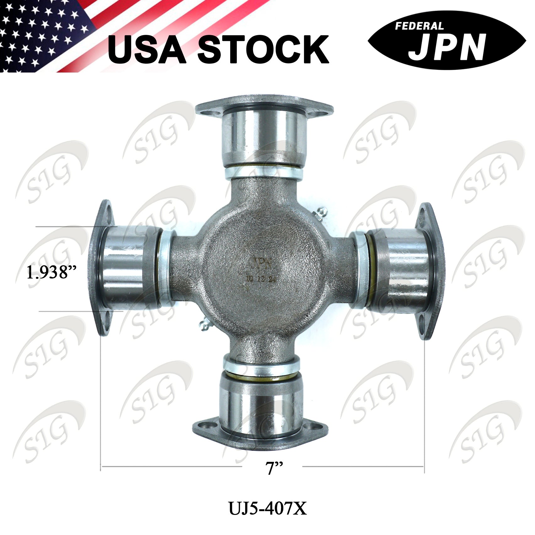 UJ5-407X -  Universal Joint for Spicer 1760 Series Full Round 1.938" x 7.00" (Cross Ref# 5-407X)