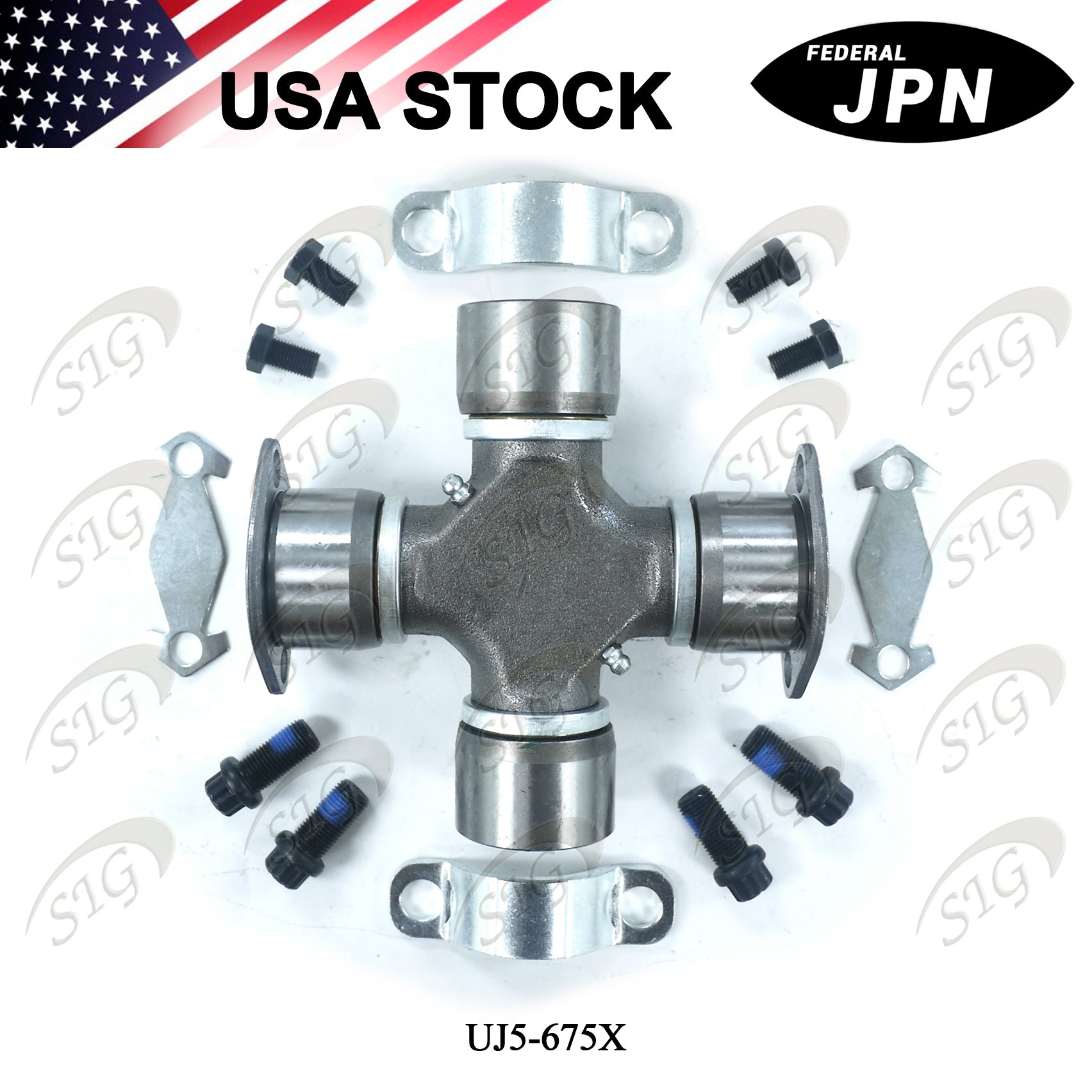 UJ5-675X -  Universal Joint for Spicer 1710 Series Half Round 1.938" x 6.094" (Cross Ref# 5-675X)