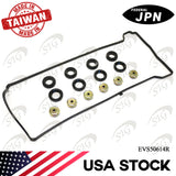 Engine Valve Cover Gasket Compatible with Acura & Honda Model CSX & ILX & RDX & RSX & TSX & Accord & Civic & CR-V & Crosstour & Element with Engine Base 2.0L 2.3L 2.4L L4 - EVS50614R