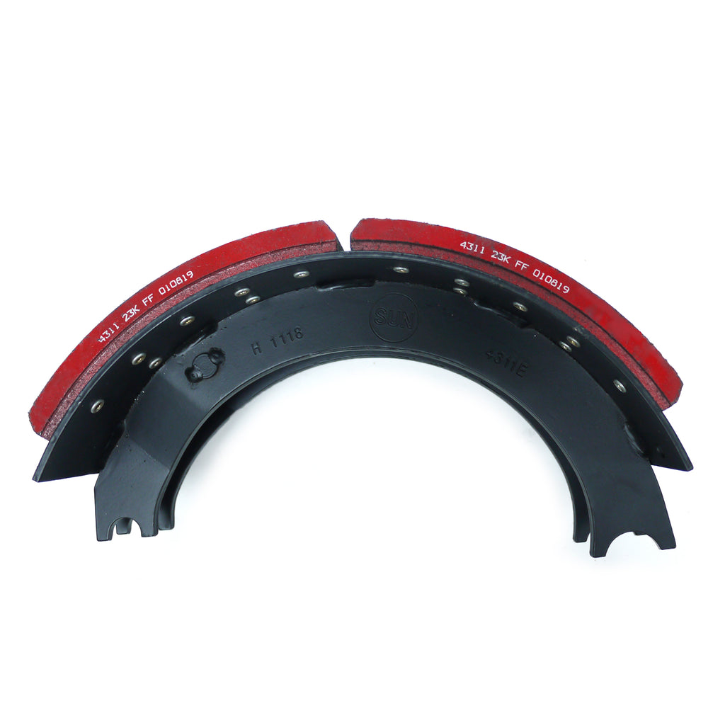 LBS4311E - Lined Drum Brake Shoe - 16 1/2" X 7" 4311E (Cross ref# XS5204311E)