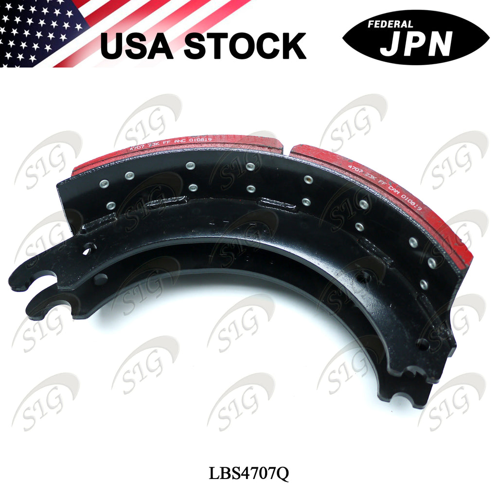 BSK4707Q - Brake Shoe Box Kit Include Two Lined Brake Shoe 4707Q & One Brake Repair Kit E2769SHD (Cross ref# MRK4707QH20S)
