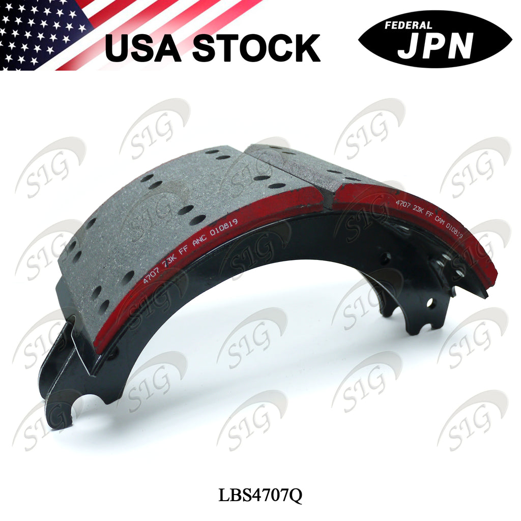 LBS4707Q - Lined Drum Brake Shoe - 16 1/2" X 7" 4707Q (Cross ref# XS5234707QP)