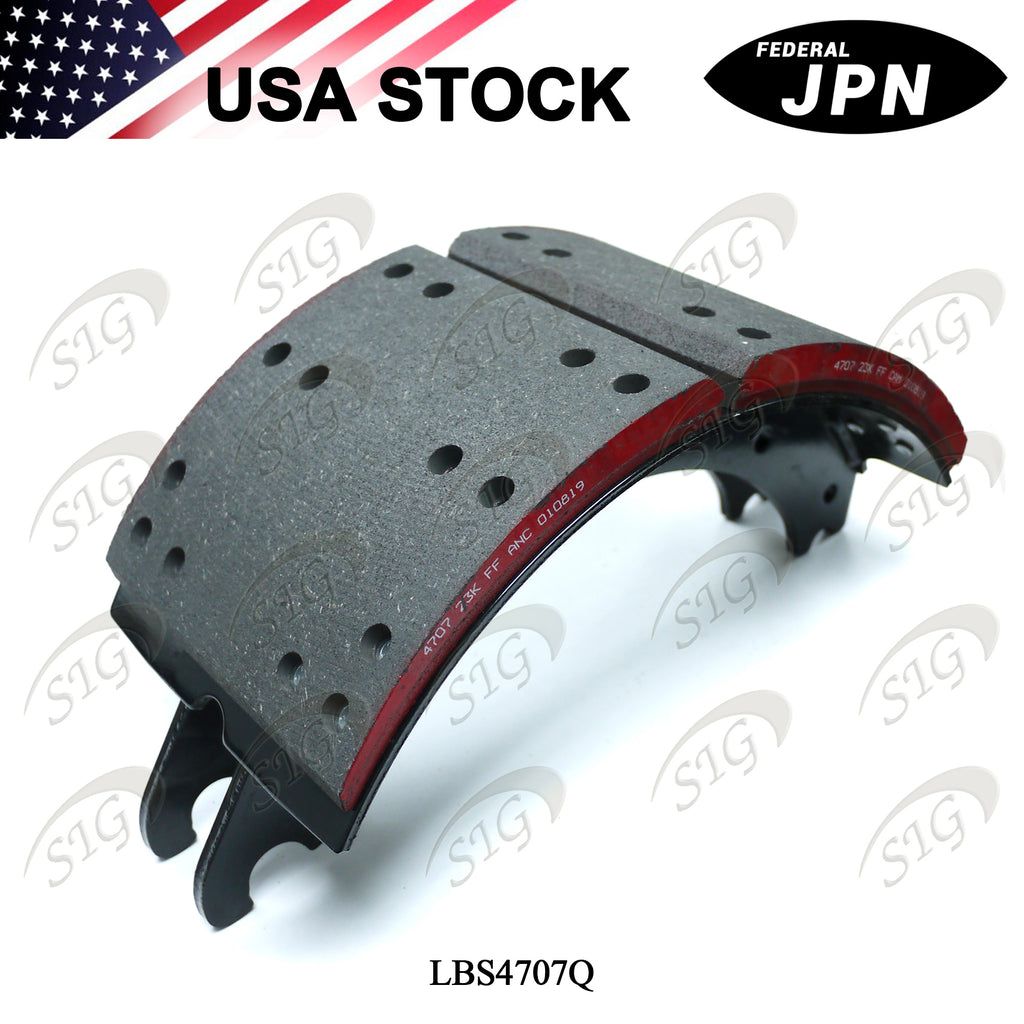 LBS4707Q - Lined Drum Brake Shoe - 16 1/2" X 7" 4707Q (Cross ref# XS5234707QP)