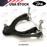 Front Left Upper Control Arm and Ball Joint Assembly Compatible with Acura & Honda Model Integra & Civic & Civic del Sol - SCARK90449